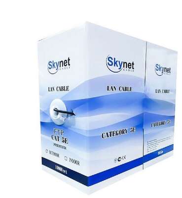 SkyNet Кабель UTP indoor 4x2x0,46, медный, FLUKE TEST, кат.5e, однож., (305м) box, серый [CSL-UTP-4-CU](АК5010143/1693211)