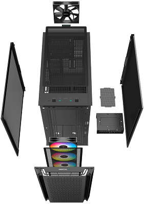 Корпус Deepcool CG560, черный, EATX, Без БП (R-CG560-BKAAE4-G-1)