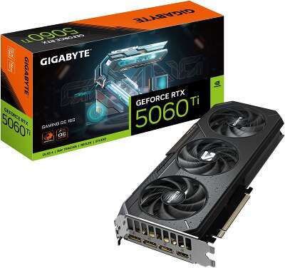 Видеокарта Gigabyte RTX5060Ti GAMING OC 16GB GDDR7 128bit 3xDP HDMI 3FAN RTL