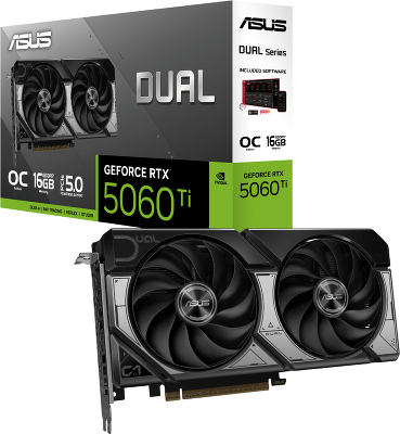 ASUS Dual GeForce RTX 5060 Ti 16GB GDDR7 OC Edition 90YV0MH0-M0NA00