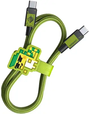 Кабель UGREEN USB-C 2.0 to USB-C версия Genshin Impact 5A Data. Длина 1M, зеленый