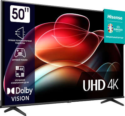 Телевизор 50" Hisense 50A6K UHD HDMIx3, USBx2