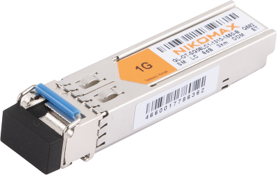 Модуль NIKOMAX SFP, 1.25 Гбит/с, WDM, 1 ОВ, SM, 1xLC, Tx:1310/Rx:1550 нм, DDM, 6 дБ (до 3 км)