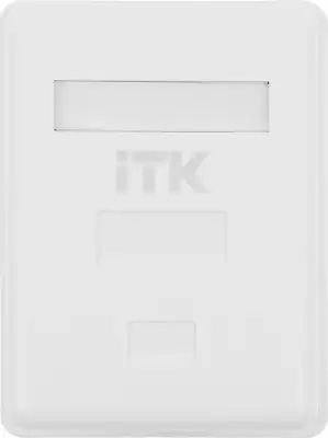 Розетка ITK CS2-1C5EU-12 настен.RJ45 1 кат.5E UTP бел.