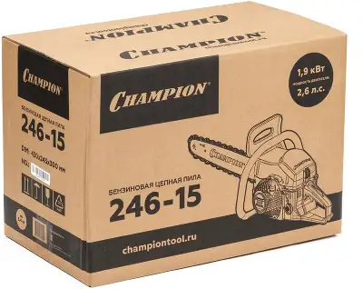 Бензопила Champion 246-15 1.9Вт 2.6л.с. дл.шины:16