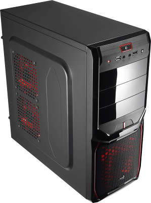 Корпус Aerocool V3X Advance Devil Red Edition , ATX, без БП