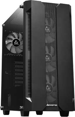 Корпус Chieftec Hunter, черный, ATX, Без БП (GS-01B-OP)