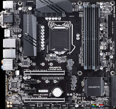 Материнская плата microATX LGA1151 GIGABYTE C246M-WU4