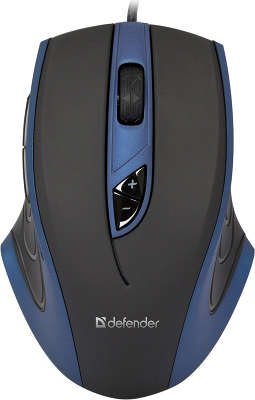 Мышь Defender Gaming GMX-1800 Black-Blue, USB