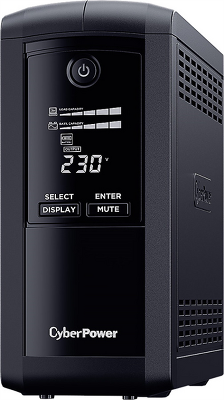 Источник бесперебойного питания Cyberpower VP1000ELCD Line-Interactive 1000VA/550W USB/RS-232/RJ11/45 (4 EURO)