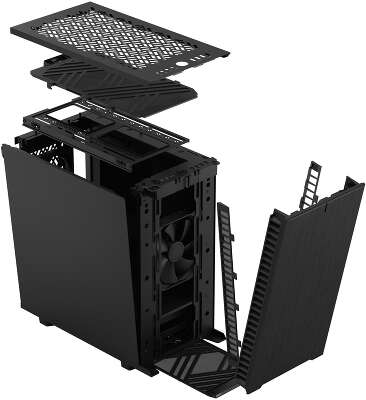 Корпус Fractal Design Define 7 Mini Black Solid, черный, mATX, Без БП (FD-C-DEF7M-01)