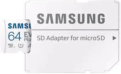Флеш карта microSDXC 64GB Samsung MB-MC64SA EVO Plus + adapter