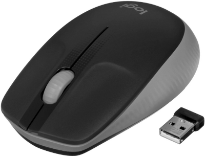 Мышь беспроводная USB Type-A 3кн. 10000dpi черный/серый M190 910-005906 LOGITECH
