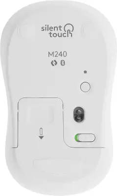 Мышь беспроводная Logitech Wireless Mouse M240 Silent, Off White USB (910-007120)