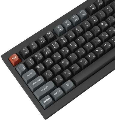 Компактная (75%) механическая клавиатура Keychron V1 Ultra - 3 типа подключения, 81 клавиша, частота опроса 8K, цвет Black, переключатели Keychron Silk POM Brown