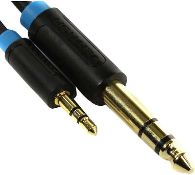 Кабель Vention аудио Jack 6,5 mm M/ 3,5 M - 1,5м