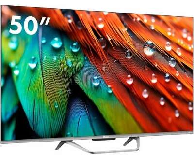 50" Телевизор HAIER Smart TV S4, QLED, 4K Ultra HD, серый, СМАРТ ТВ, Android TV[DH1VL5D04RU]