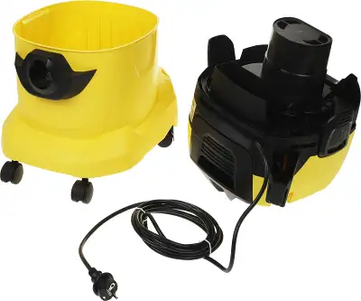 Строительный пылесос Karcher WD 4 P V-20/5/22 1000Вт (уборка: сухая/сбор воды/выдув) желтый