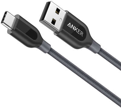 Кабель Anker PowerLine+ USB to USB-C, 0.9 м, Grey [A8168HA1]