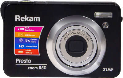 Фотоаппарат Rekam Presto zoom 850 bl черный 21Mpix 2.7