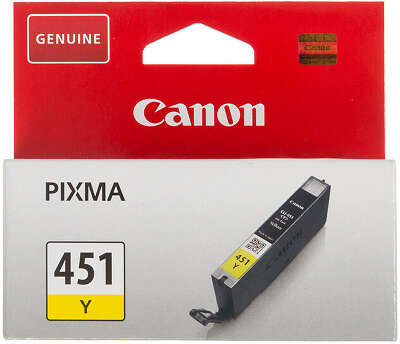 Картридж струйный Canon CLI-451Y 6526B001 желтый (329стр.) (7мл) для Canon Pixma iP7240/MG6340/MG5440
