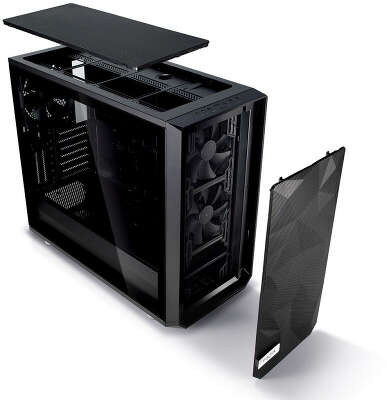 Корпус Fractal Design Meshify S2 TG Dark, черный, ATX, Без БП (FD-CA-MESH-S2-BKO-TGD)
