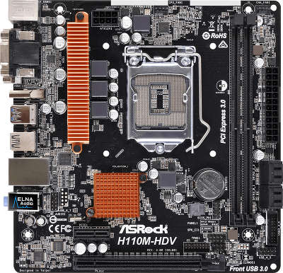 Мат. плата Asrock H110M-HDV R3.0