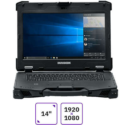 Ноутбук Durabook Z14I (New G2) Basic 14" FHD Touch i5-1135G7/8/256 SSD/W10Pro