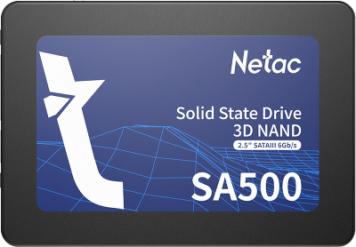 SSD накопитель Netac SSD SA500 1TB 2.5 SATAIII 3D NAND, R/W up to 530/475MB/s, TBW 480TB, 3y wty