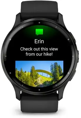 Смарт-часы Garmin Venu 3 35.4мм 1.4" AMOLED корп.черный рем.черный разм.брасл.:135-200мм (010-02784-01)