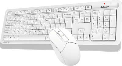 Комплект клавиатура+мышь беспроводной A4TECH FG1012 white (USB, 1200dpi) (FG1012 WHITE)