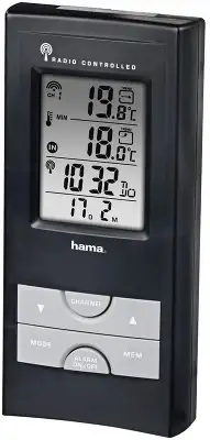 Погодная станция Hama EWS-165 черный/серебристый