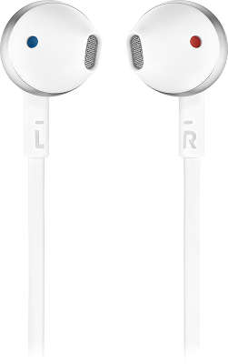 Наушники беспроводные с микрофоном JBL T205BT, Silver [JBLT205BTSIL]