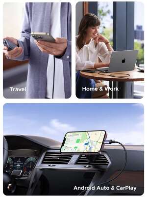 Кабель Ugreen L532 (65906) USB-C to USB-C PD Fast Charging Cable 240W Max. Длина: 0,5м. Цвет: серый космос