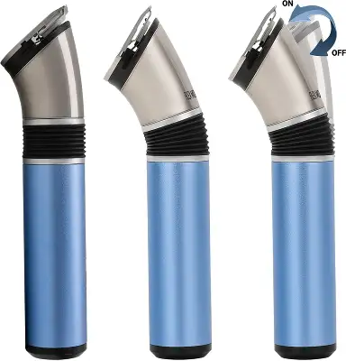 Машинка для стрижки Polaris PHC 0401RB голубой (насадок в компл:1шт)