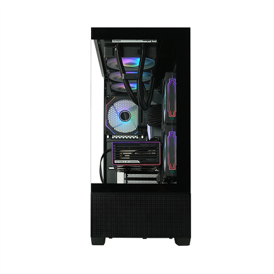 корпус ZALMAN CHRONIX, ATX, BLACK, WINDOW, 1xCombo (3.5’’ or 2.5’’), 1x3.5’’HDD, 2x2.5’’SSD, 1xUSB2.0, 1xUSB3.0, 1xUSB Type-C, SIDE 2x120mm ARGB, REAR 1x120mm ARGB