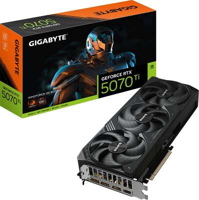 Видеокарта Gigabyte RTX5070Ti WINDFORCE OC SFF 16GB GDDR7 256bit 3xDP HDMI 3FAN RTL