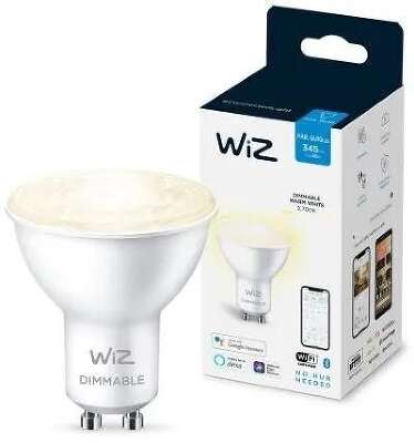Умная лампа WiZ GU10 50Вт 345lm Wi-Fi (упак.:1шт) (929002448102)