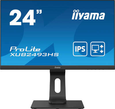 Монитор 24" Iiyama ProLite XUB2493HS-B4 IPS FHD D-Sub, HDMI, DP