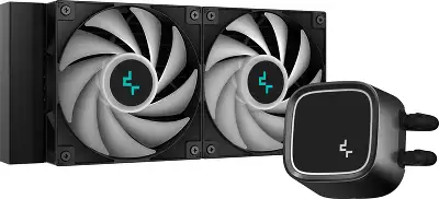 Система водяного охлаждения Deepcool LE520 ARGB Soc-AM5/AM4/1200/1700/1851 черный 4-pin 28.2-32.9dB Al 220W 1238gr Ret (R-LE520-BKAMMN-G-1)