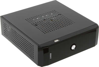 Корпус 3Cott - M01 mini-ITX, 65Вт адаптер, 1* 2.5", USB 2.0, с универсальным креплением к монитору, черный.