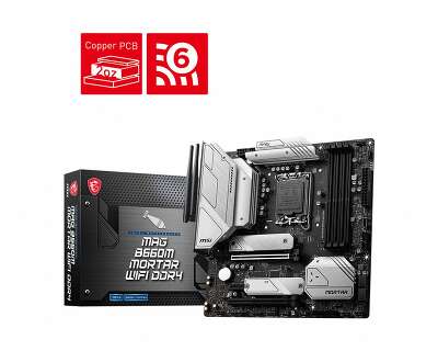 Материнская плата mATX LGA1700 MSI MAG B660M MORTAR WIFI DDR4