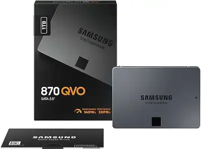 Накопитель SSD Samsung SATA-III 1TB MZ-77Q1T0BW 870 QVO 2.5