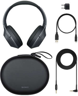 Беспроводные наушники Sony WH-1000XM2, Bluetooth®, с шумоподавлением, чёрные