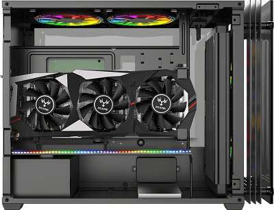 Корпус GameMax Stratos ITX, черный, mini-ITX, Без БП (Stratos ITX)