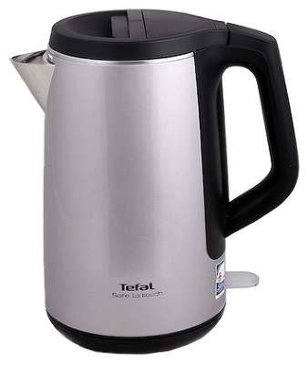 Чайник Tefal KO371 I30 Safe to touch, бежевый/черный (металл)