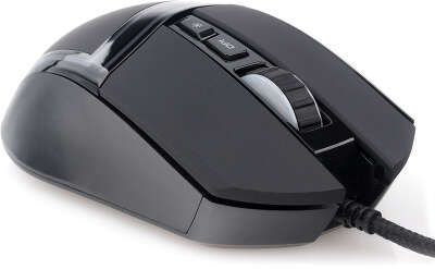 Мышь игровая Gembird MG-590, USB, чёрн, 6400DPI, 7 кн., RGB, армир. каб, 1.8 м