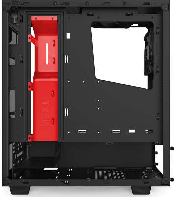 Корпус NZXT S340 черный/красный w/o PSU ATX 3x120mm 3x140mm 2xUSB3.0