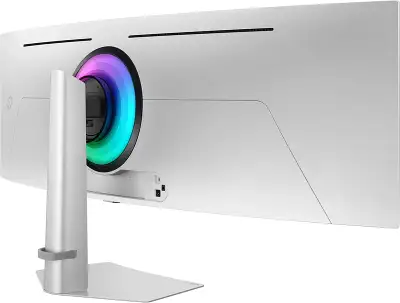 Монитор Samsung 49" Odyssey OLED G9 S49DG932SIXCI серебристый OLED LED 32:9 HDMI матовая HAS 250cd 178гр/178гр 5120x1440 240Hz FreeSync Premium Pro DP USB 12.9кг