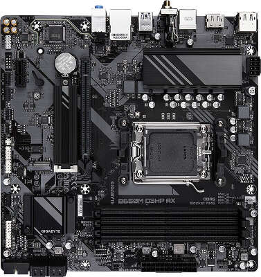 Материнская плата GIGABYTE B650M D3HP AX (AM5/B650/4xDDR5/mATX/RAID/DP, HDMI) (B650M D3HP AX)